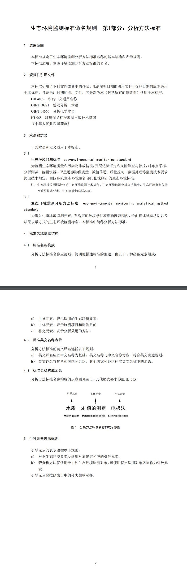 国家标准《生态环境监测标准命名规则 第1部分：分析方法标准（征求意见稿）》公开征求意见-环保卫士