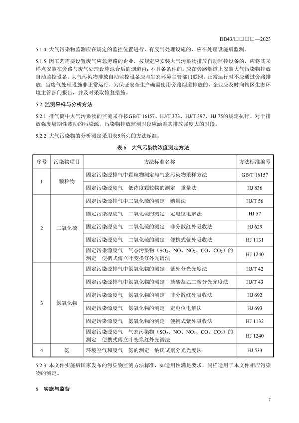 湖南省地方标准《工业炉窑主要大气污染物排放标准》征求意见