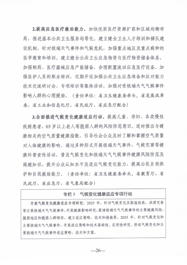 《山东省适应气候变化行动方案2035》公开征求意见