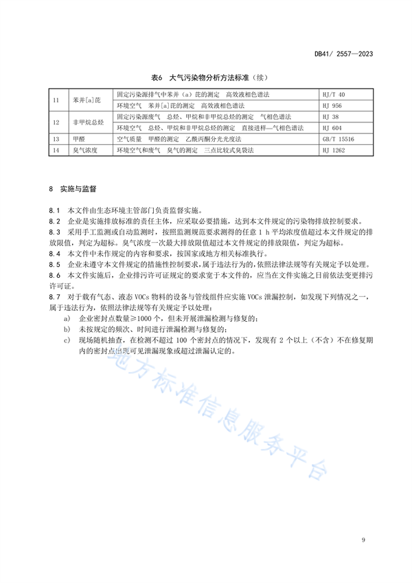 河南省发布地标《化学肥料工业大气污染物排放标准》