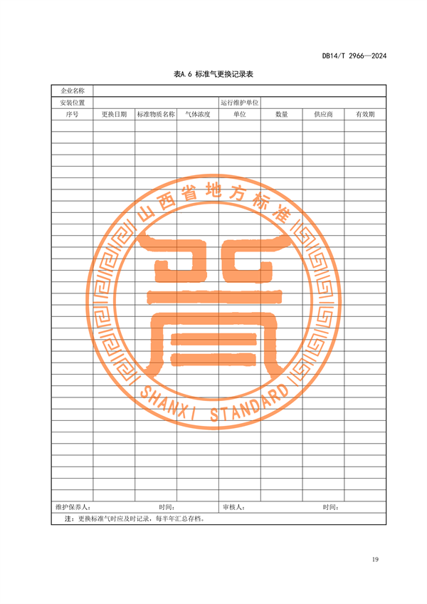 山西省发布《固定污染源废气非甲烷总烃排放连续监测系统运行维护技术规范》