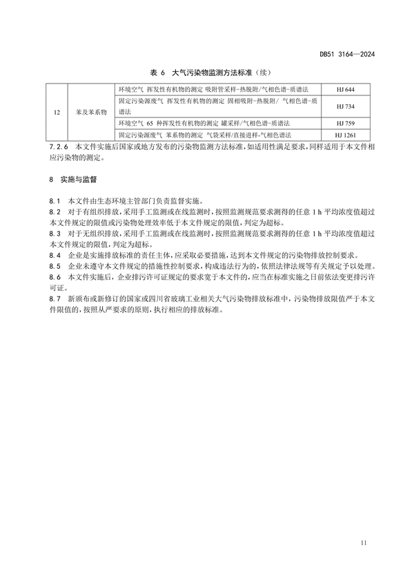 四川省发布地标《玻璃工业大气污染物排放标准》
