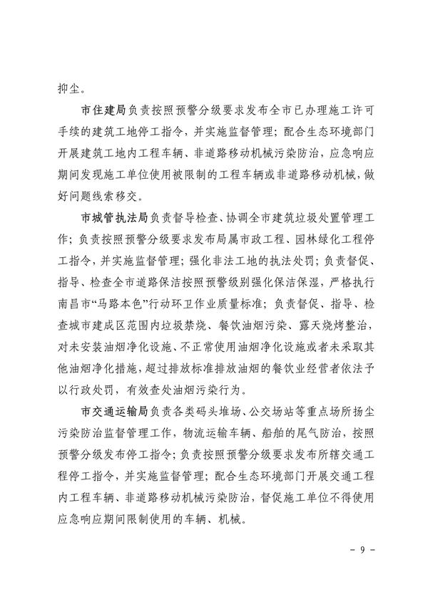 南昌市重污染天气应急预案（2024年修订）发布