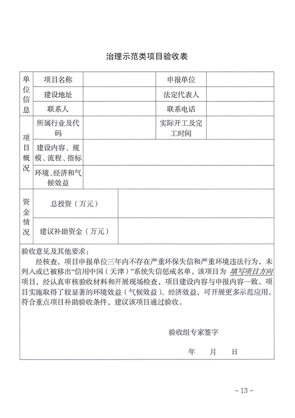 天津市生态环境局减污降碳新技术新工艺研发示范和推广应用项目补助申报管理指南（2024年）