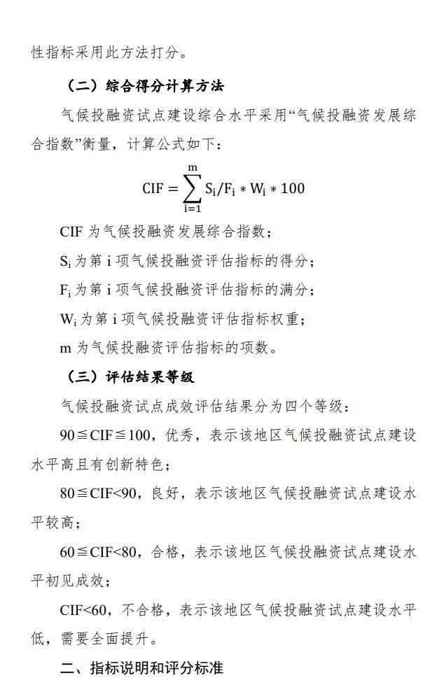 国家9部门联合印发《气候投融资试点成效评估方案》！