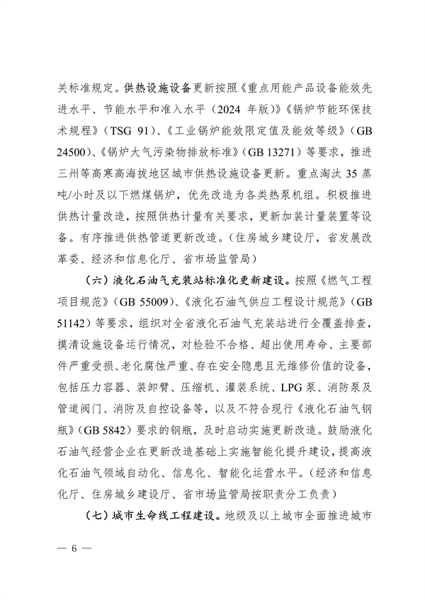 四川省推进建筑和市政基础设施设备更新专项行动方案