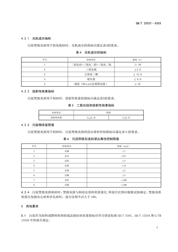 国家标准《城镇污水处理厂污泥处置 制砖用泥质》公开征求意见