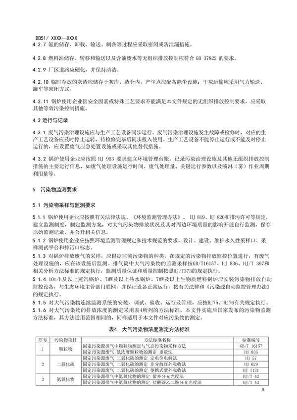 《四川省锅炉大气污染物排放标准（征求意见稿）》发布