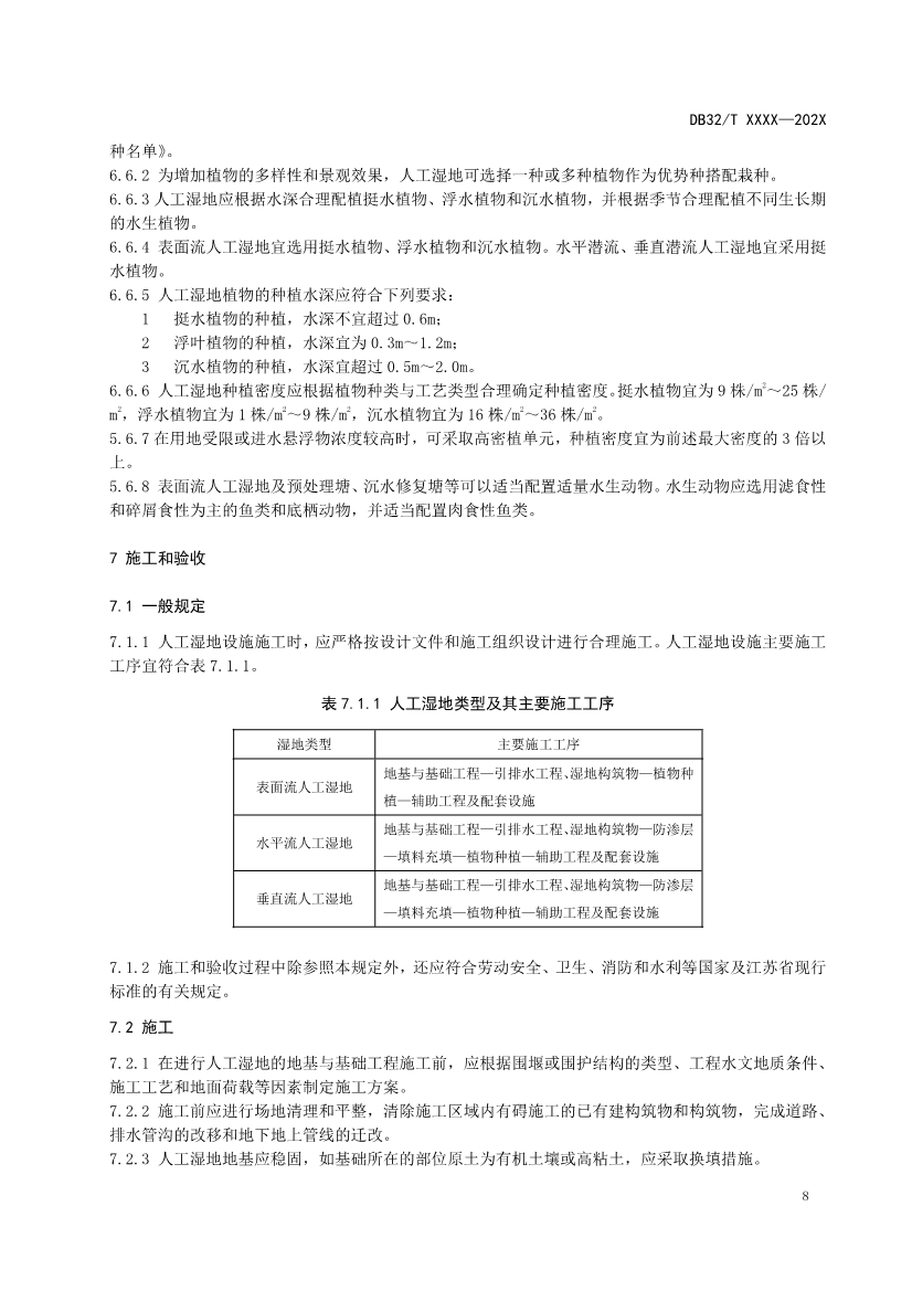 江苏地标《人工湿地污水处理技术规程》报批版公示！