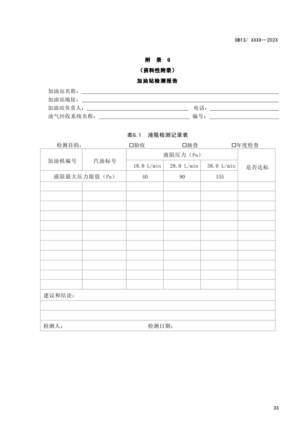 《加油站大气污染物排放标准》河北省地方标准公开征求意见