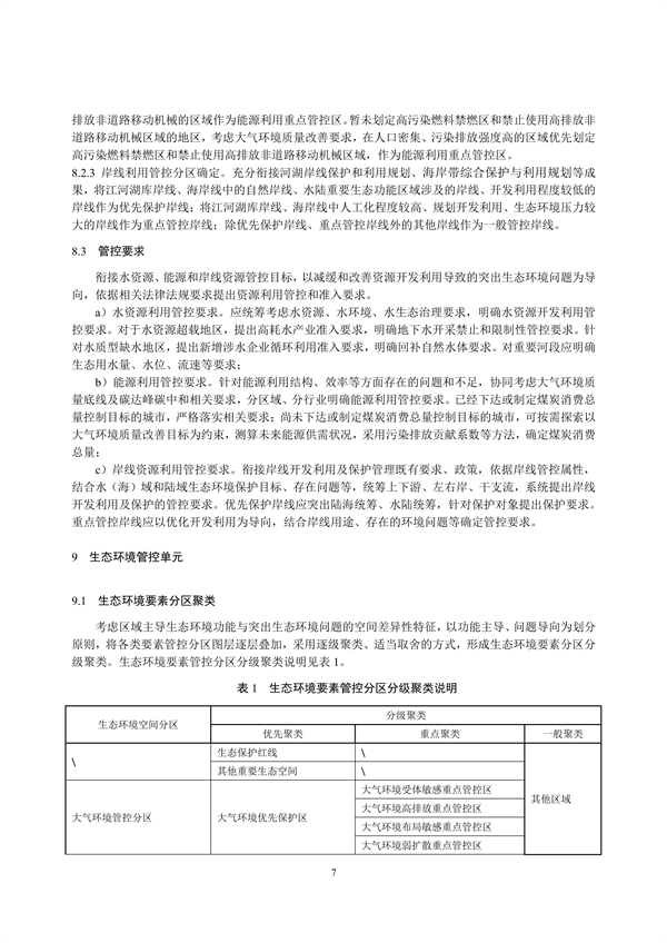 国家生态环境标准《生态环境分区管控技术指南 总纲（征求意见稿）》发布