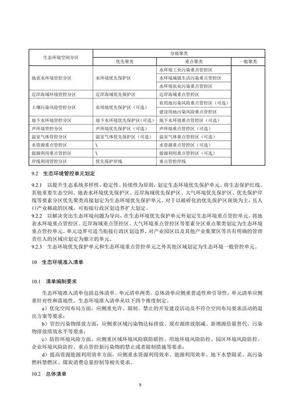 国家生态环境标准《生态环境分区管控技术指南 总纲（征求意见稿）》发布