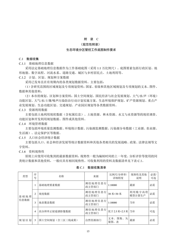 国家生态环境标准《生态环境分区管控技术指南 总纲（征求意见稿）》发布