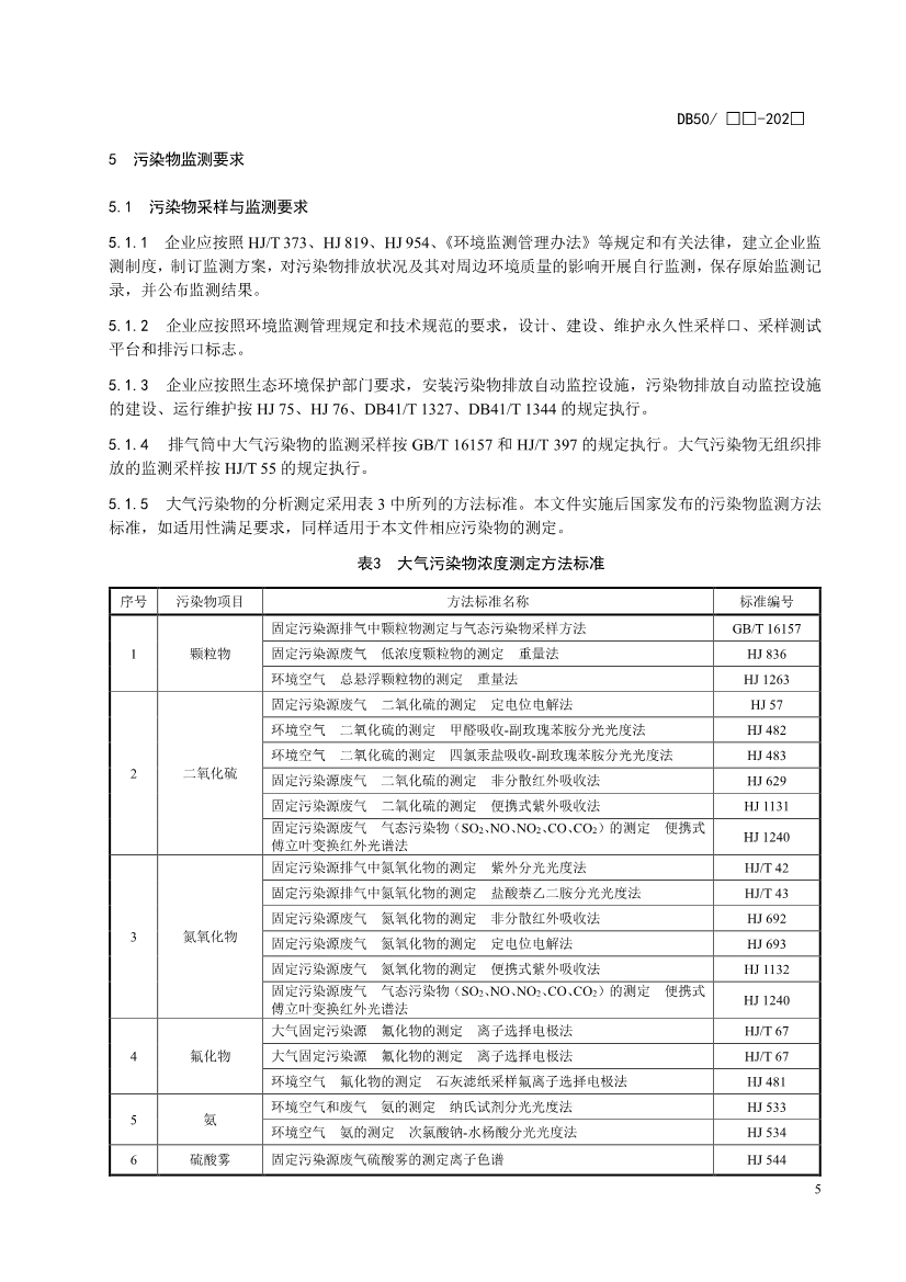 重庆发布锅炉、砖瓦、工业炉窑、固定污染源大气污染排放标准征求意见稿