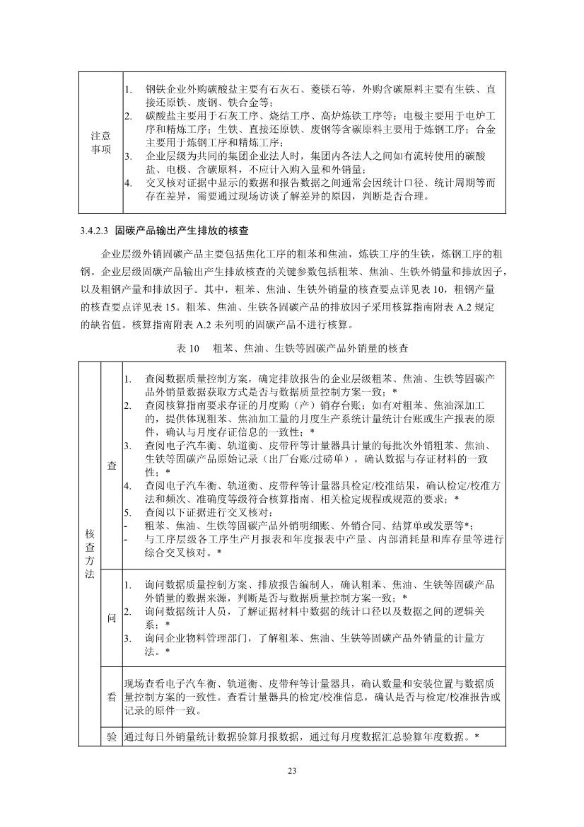 中国钢铁企业温室气体排放核查技术指南、核算与报告指南（征求意见稿）