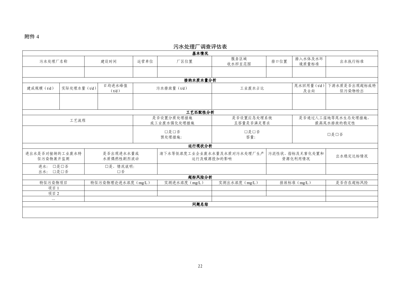 《河南省工业园区工业废水依托城镇污水处理厂处理评估工作指南（试行）》（征求意见稿）